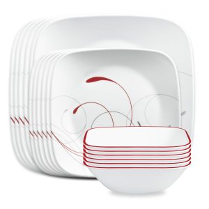 Corelle® Square Splendor 18-piece Dinnerware Set, Service for 6