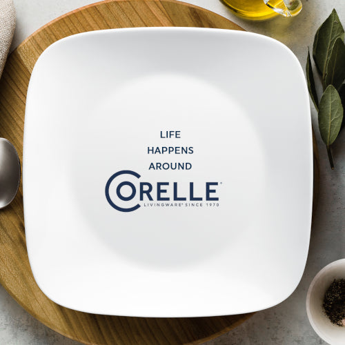 Corelle® Square™ Pure White 12-piece Dinnerware Set with Appetizer Plates, Service for 4 - Image 4