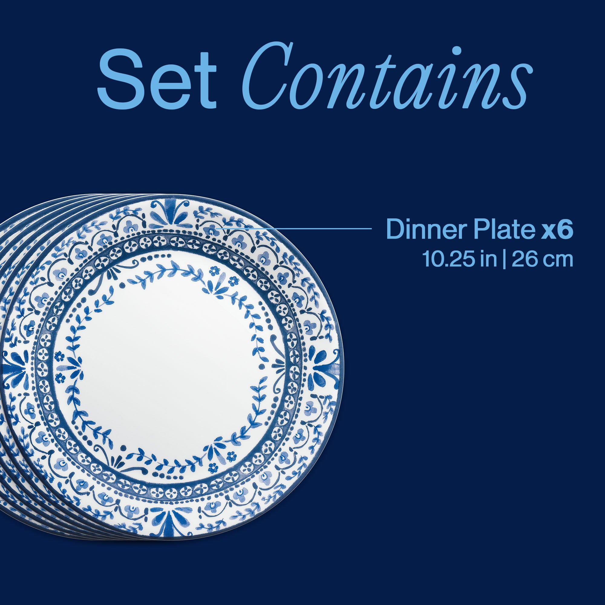 Corelle® Portofino 10.25" Dinner Plates, 6-pack - Image 3
