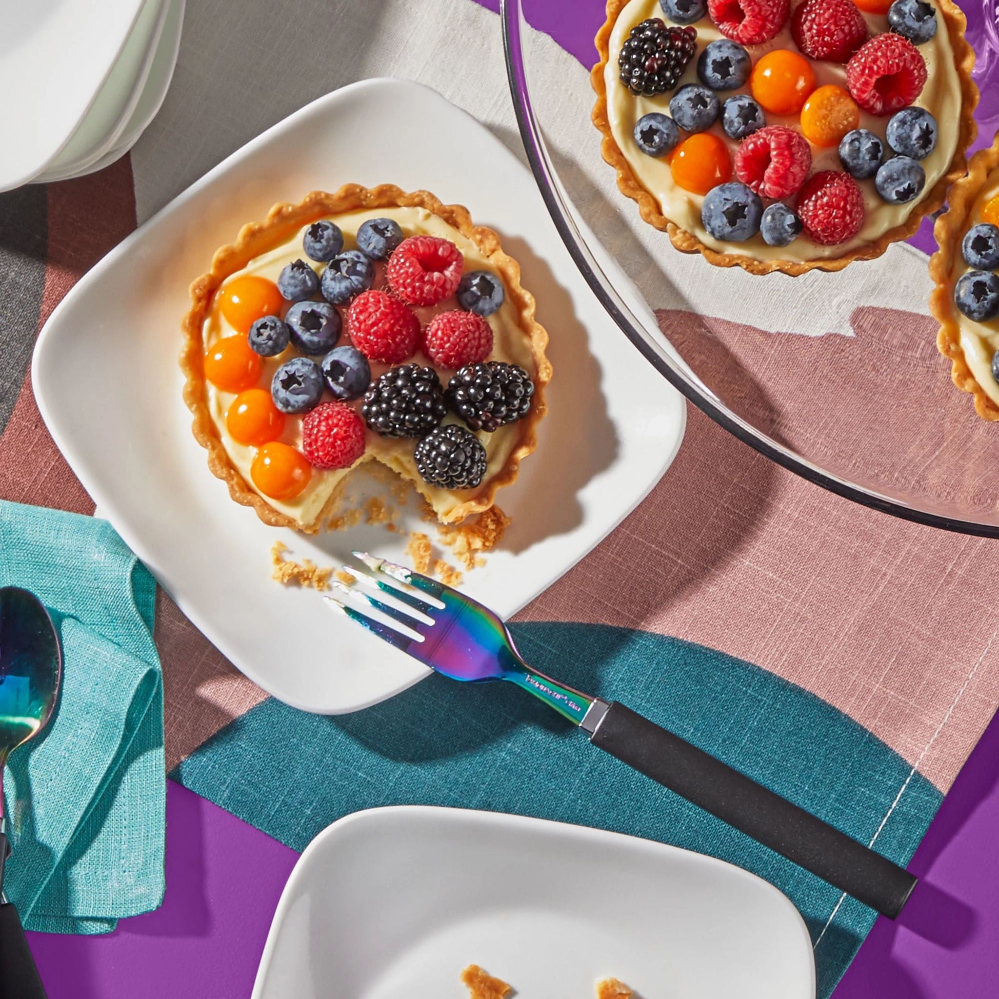 Corelle® Square™ Pure White 12-piece Dinnerware Set with Appetizer Plates, Service for 4 - Image 2