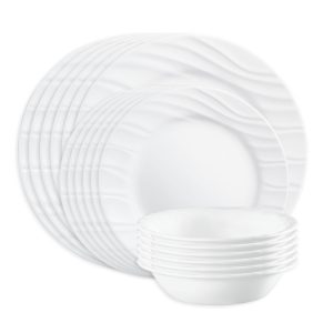 Corelle® Swept 18-piece Dinnerware Set, Service for 6