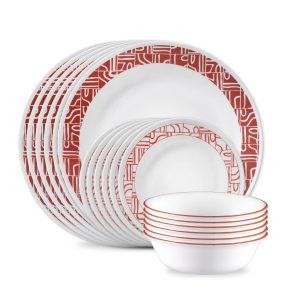 Corelle® Terra Rosa 18-piece Dinnerware Set, Service for 6