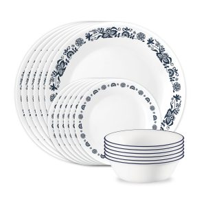 Corelle® Old Town Blue II 18-piece Dinnerware Set, Service for 6