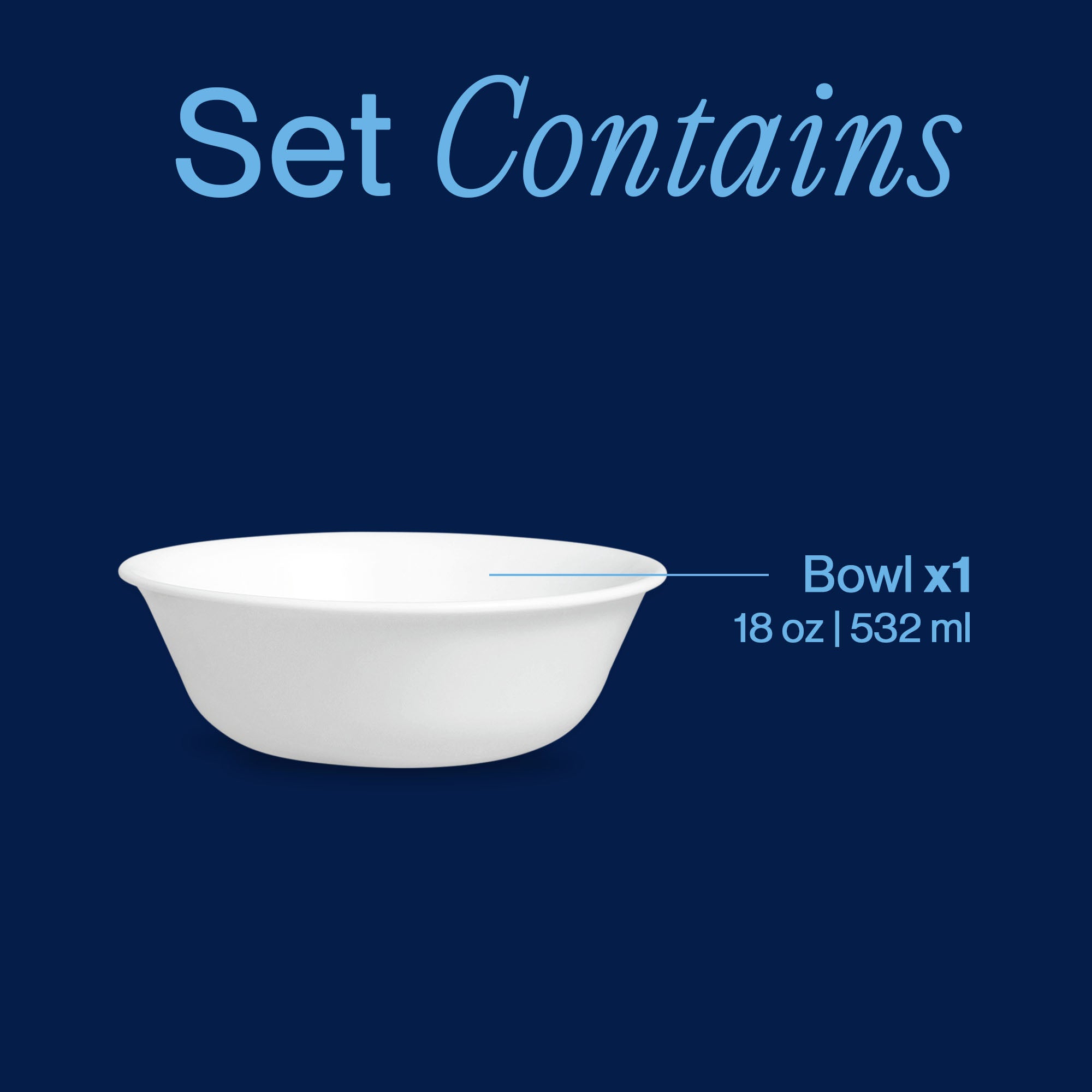 Corelle® Winter Frost White 18-ounce Cereal Bowl - Image 3