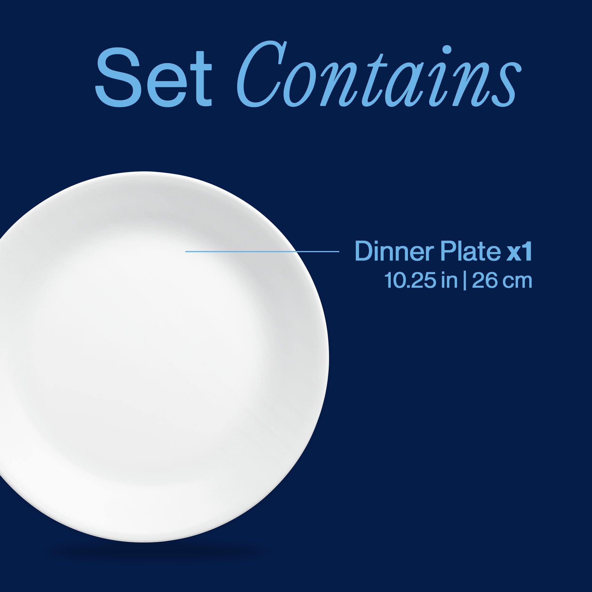 Corelle® Winter Frost White 10.25" Dinner Plates, 6-pack - Image 3