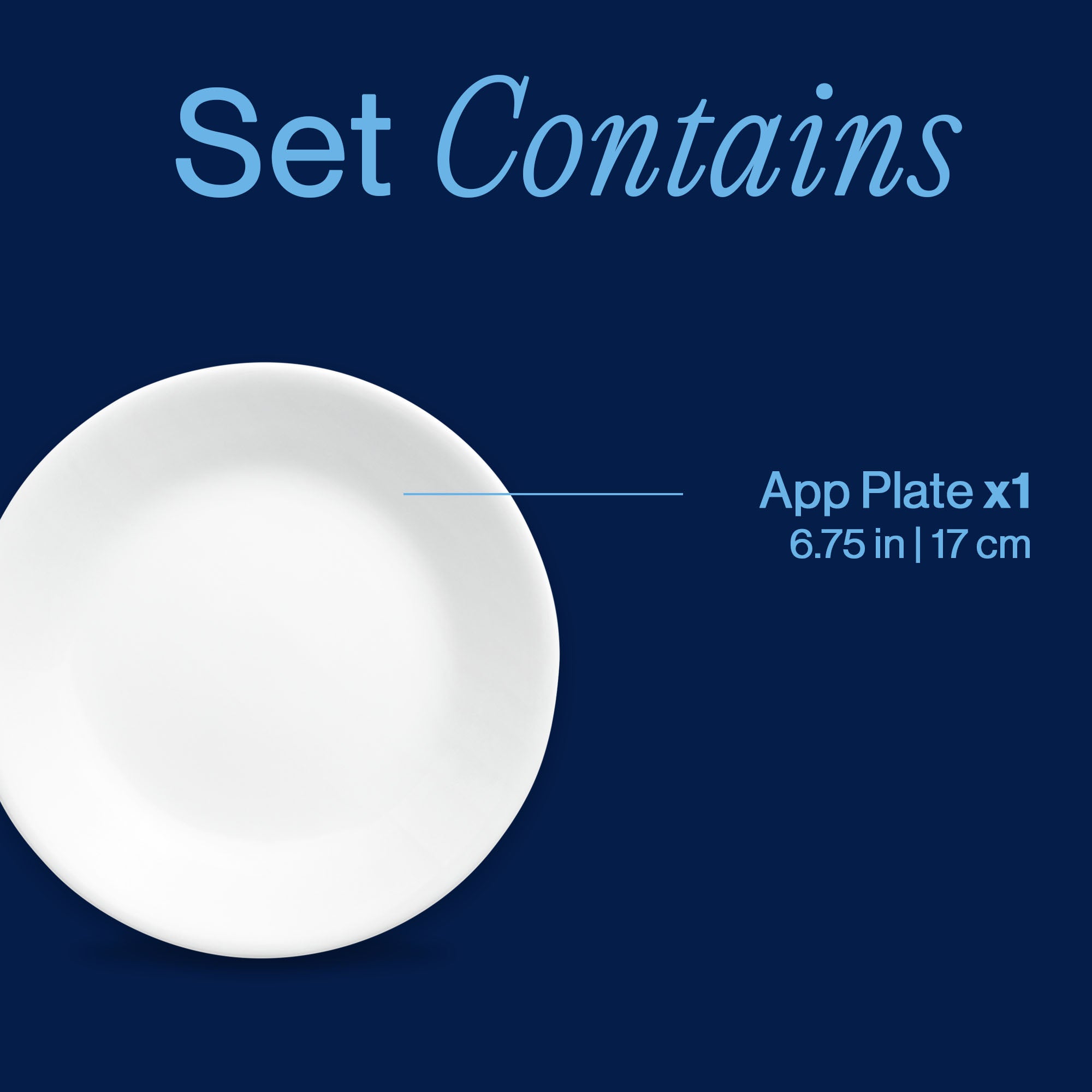 Corelle® Winter Frost White 6.75" Appetizer Plates, 6-pack - Image 3