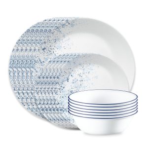 Corelle® Indigo Speckle 18-piece Dinnerware Set, Service for 6