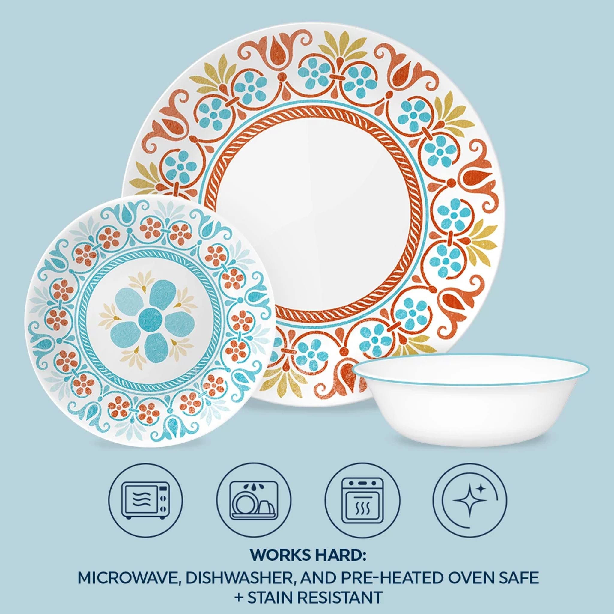 Corelle® Global Collection Terracotta Dreams 18-piece Dinnerware Set, Service for 6 - Image 6