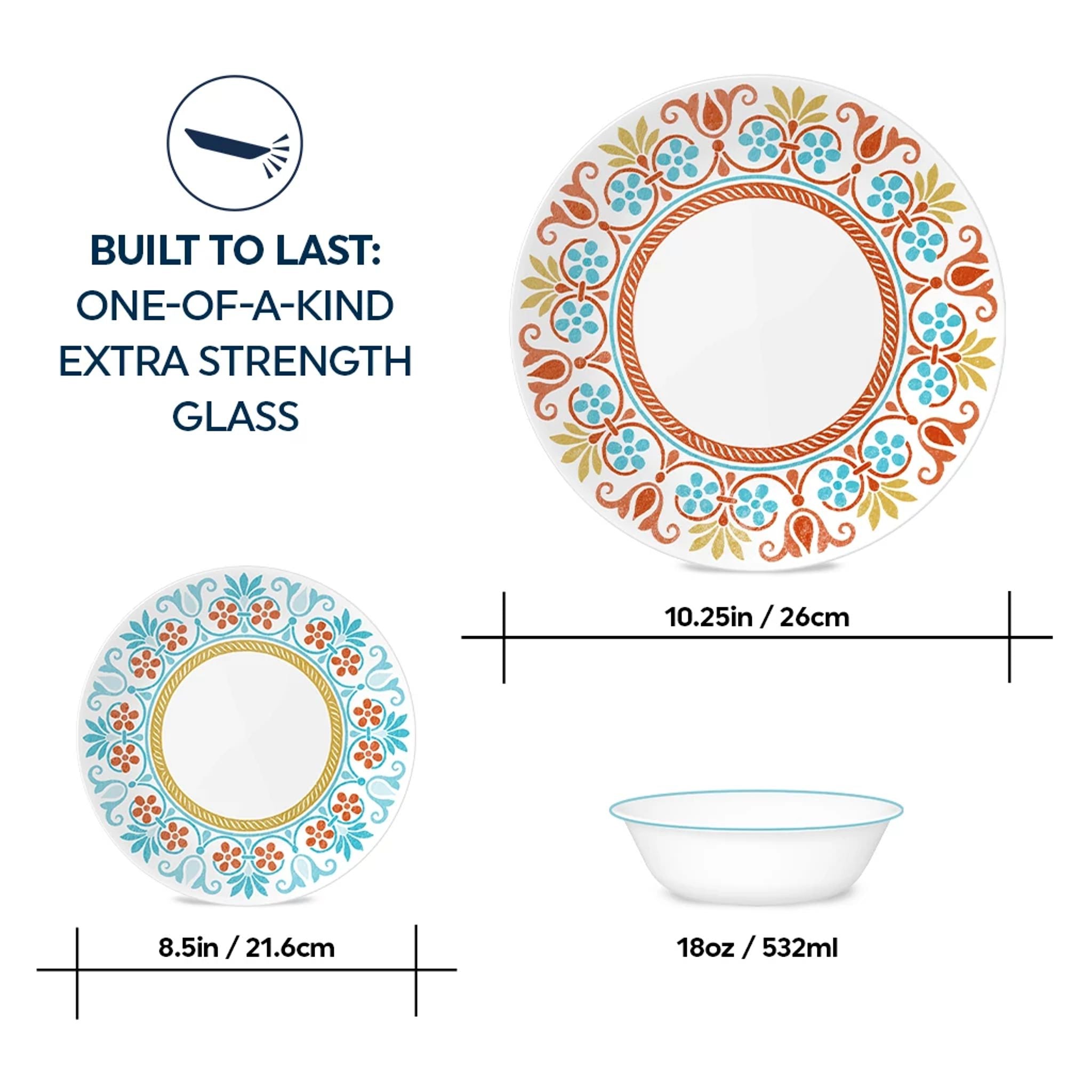 Corelle® Global Collection Terracotta Dreams 12-piece Dinnerware Set, Service for 4 - Image 3