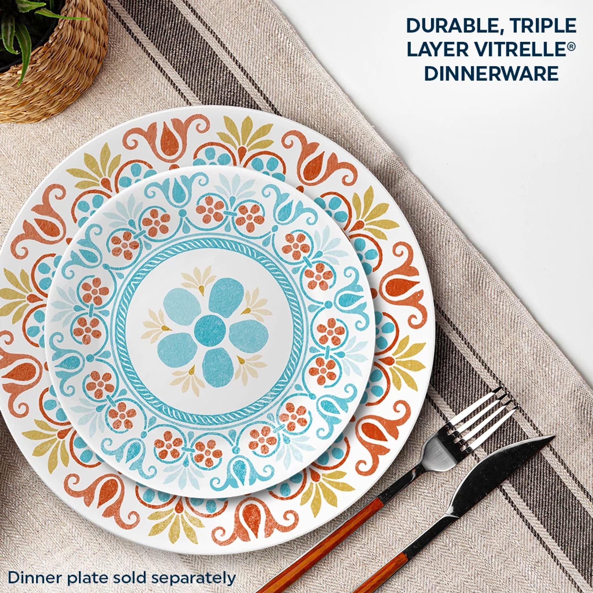 Corelle® Global Collection Terracotta Dreams 6.75" Appetizer Plate - Image 2