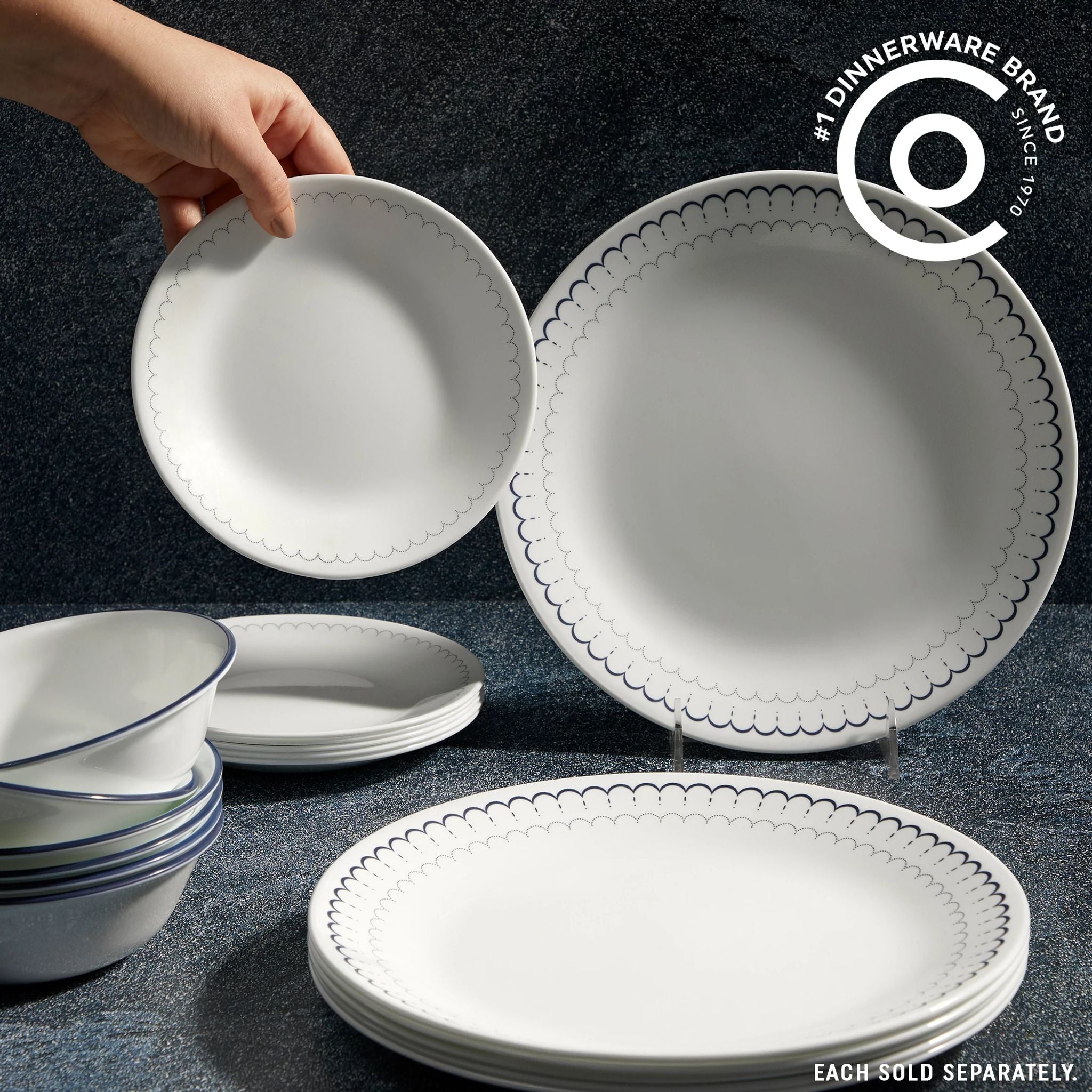 Corelle® Caspian Lace 10.25" Dinner Plates, 6-pack - Image 2