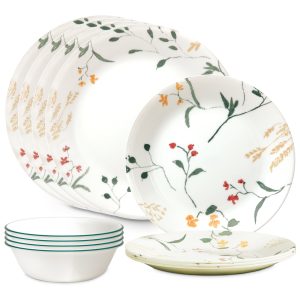 Corelle® Wildflower Scatter 12-piece Dinnerware Set, Service for 4