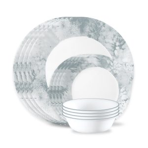 Corelle® Salt Wash 12-piece Dinnerware Set, Service for 4