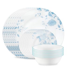 Corelle® Blue Bouquet 18-piece Dinnerware Set, Service for 6