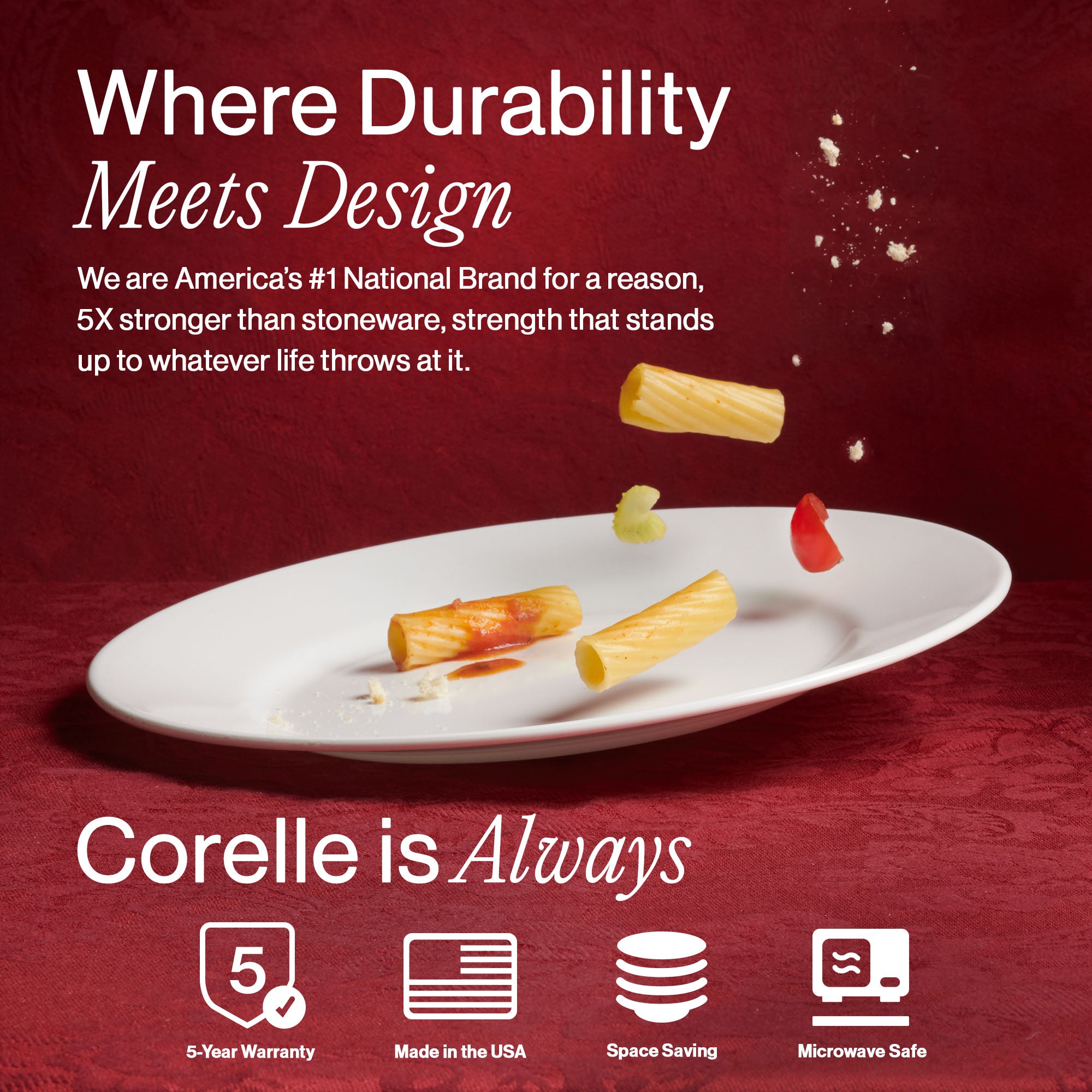 Corelle® Luxe Heritage 18-piece Dinnerware Set, Service for 6 - Image 6